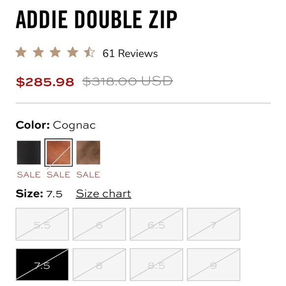 FRYE Addie Double Zipper Heeled Boot Distressed Leather Brown Size 7.5 NWOB - Picture 8 of 12